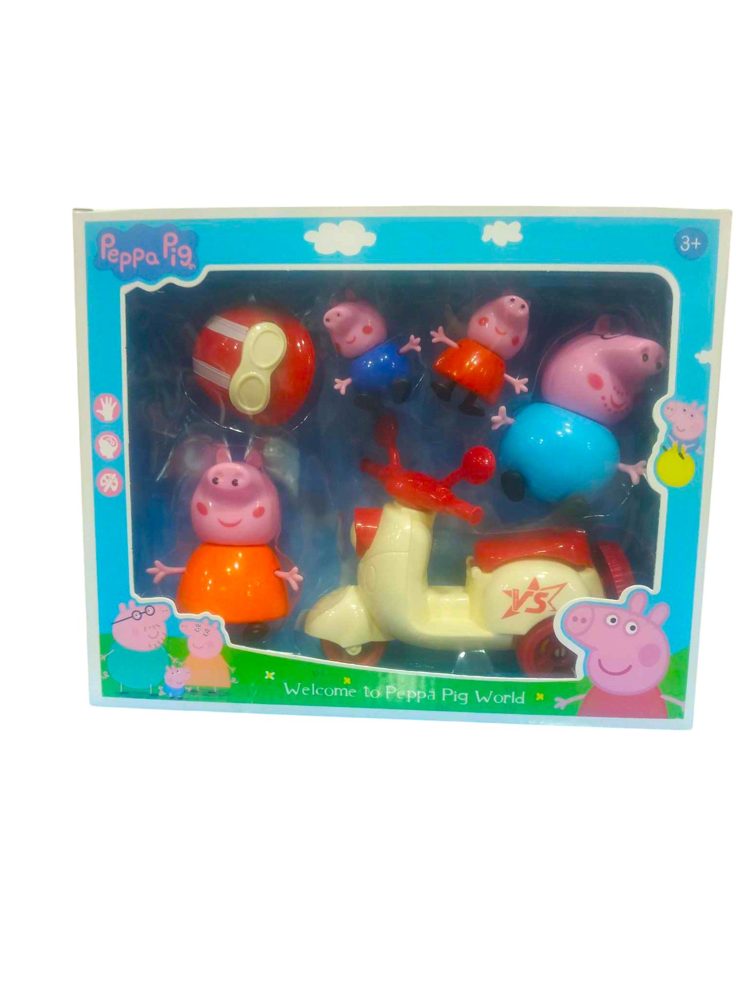 Παιχνίδι Μινιατούρα Peppa Pig Family βέσπα για 3+ Ετών 552-6