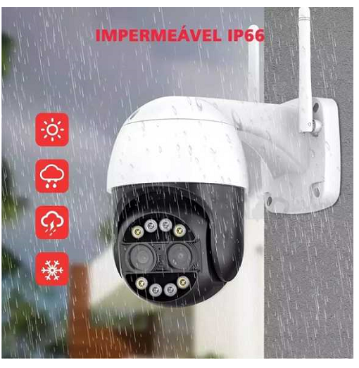 IP Κάμερα Παρακολούθησης Wi-Fi 4MP Full HD+ Αδιάβροχη με Φακό 2.8-12mm JT-8186XM Λευκό