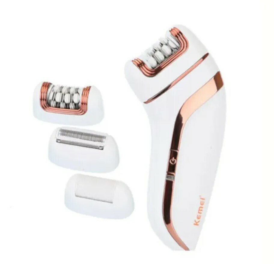 Kemei Σετ Αποτρίχωσης Epilator για Σώμα KM-1207 ΛΕΥΚΟ
