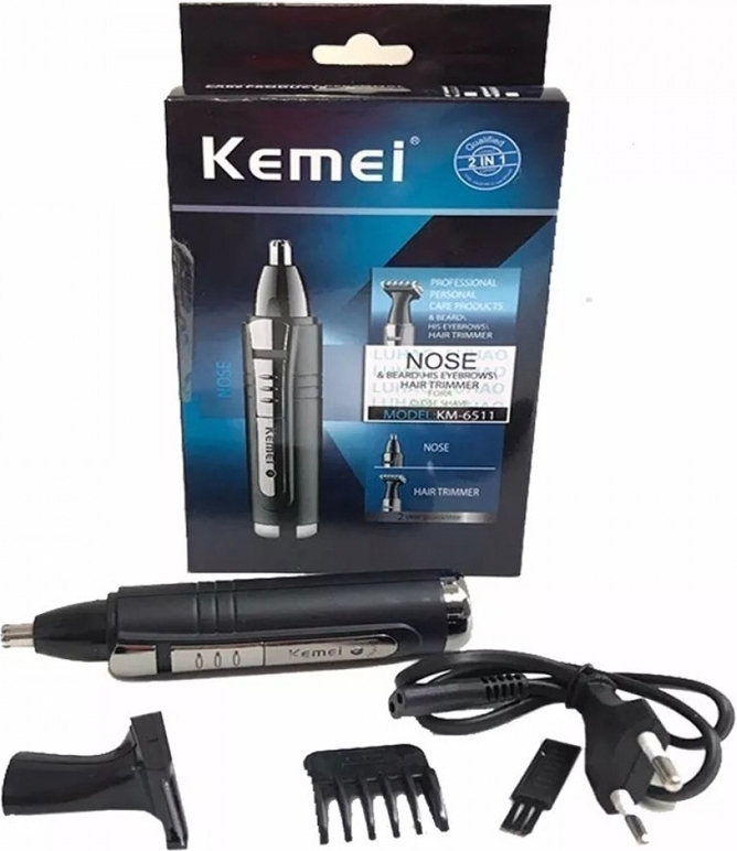 Kemei Trimmer Μηχανή Επαναφορτιζόμενη KM-6511 Μαύρο
