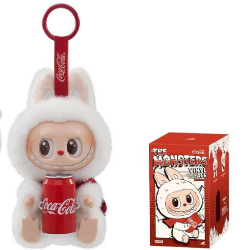 Labubu Monsters Coca-Cola Λούτρινο Πλαστικό Πρόσωπο Have A Seat Vinyl Plush Blind Box 1440-47290