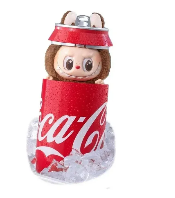 Labubu Monsters Coca-Cola Λούτρινο Πλαστικό Πρόσωπο Have A Seat Vinyl Plush Blind Box 1440-69315