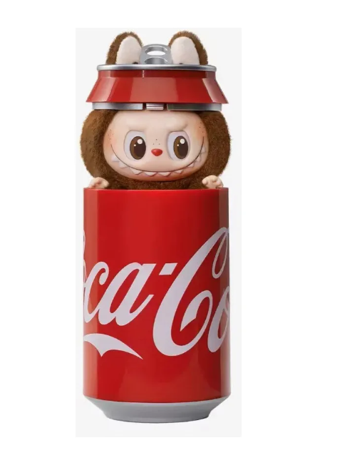Labubu Monsters Coca-Cola Λούτρινο Πλαστικό Πρόσωπο Have A Seat Vinyl Plush Blind Box 1440-69315