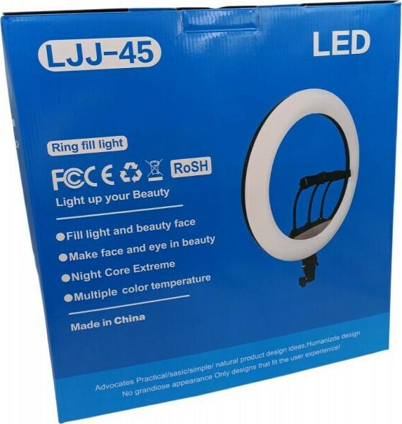 Ring Fill Light 18'' 45cm με βάση για κινητό χωρίς τρίποδο LJJ-45
