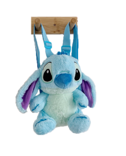 Λούτρινη παιδική τσάντα Πλάτης Stitch 0853-5 Μπλε