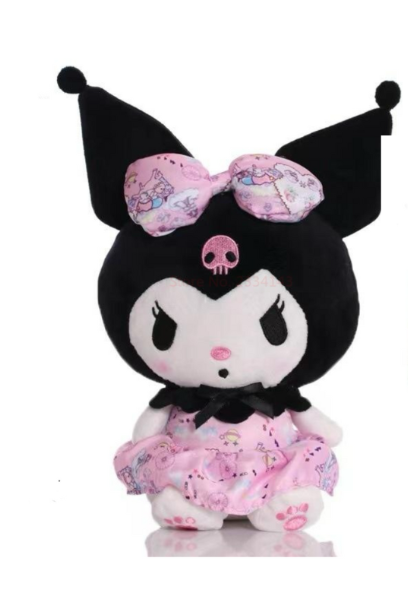Λούτρινο Sanrio Kuromi Hello Kitty 25cm 1440-0961-9 Ροζ