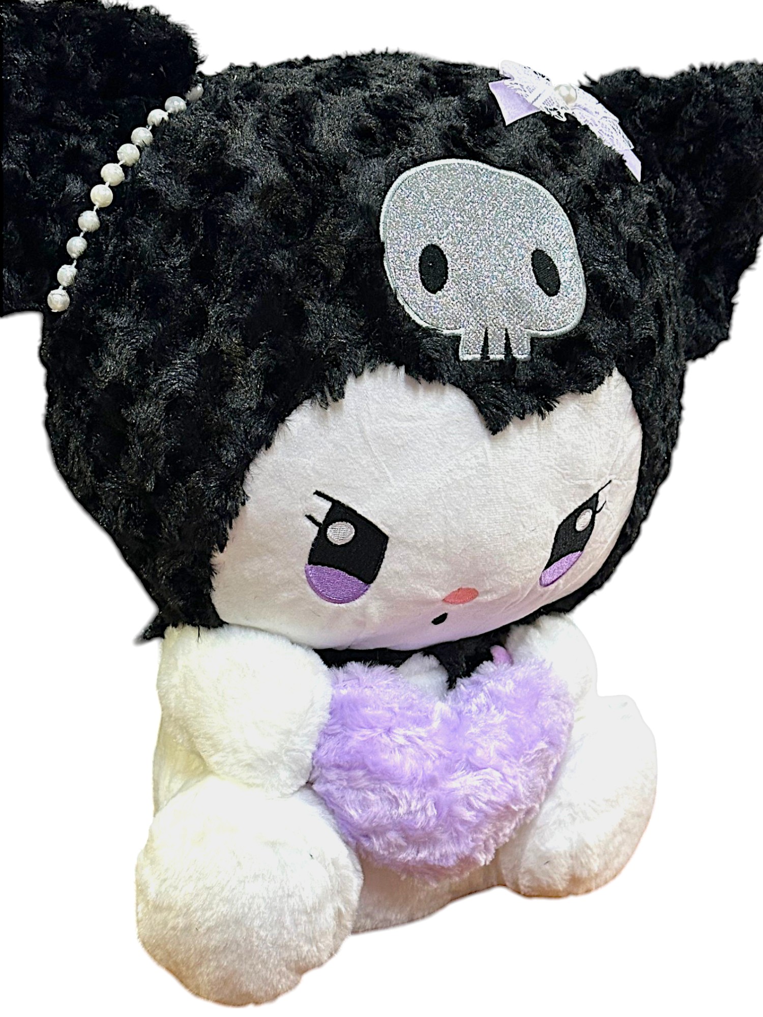 Λούτρινο Sanrio Kuromi Hello Kitty 50cm 1440-246-3 Μαύρο