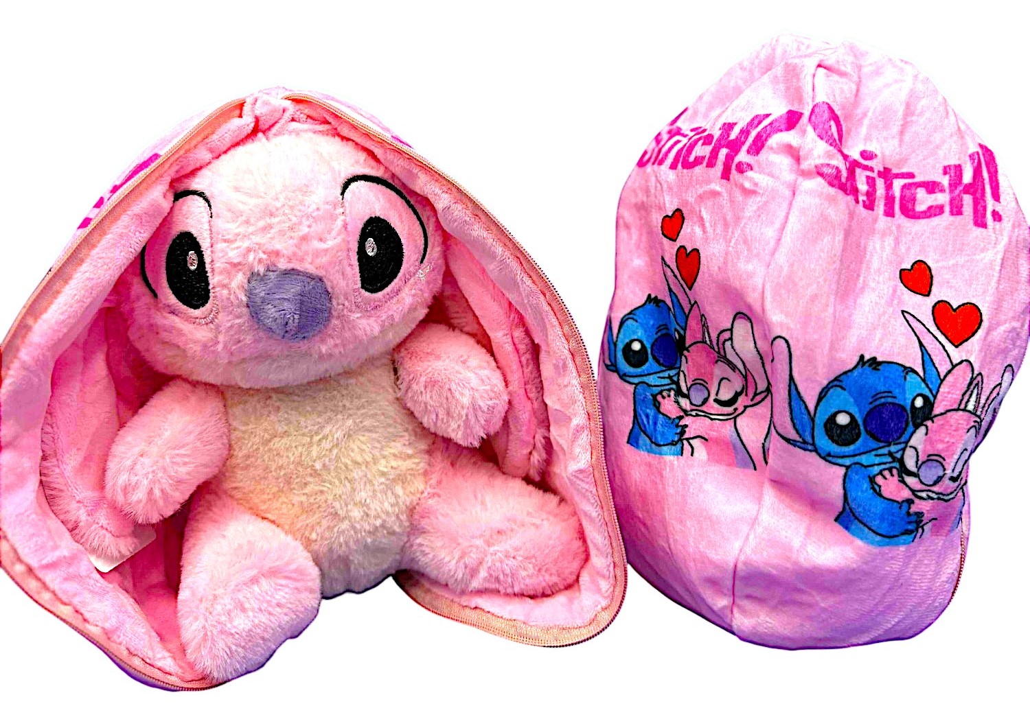 Λούτρινο Stitch 2 σε 1 Disney 25 εκ. 1440-PP5 Ροζ