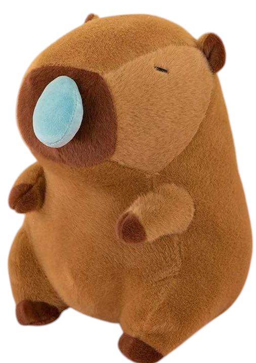 Λούτρινο ζωάκι Καπιμπάρα (Capybara) με καταρροή στη μύτη και δόνηση 30cm 1440-275 Καφέ