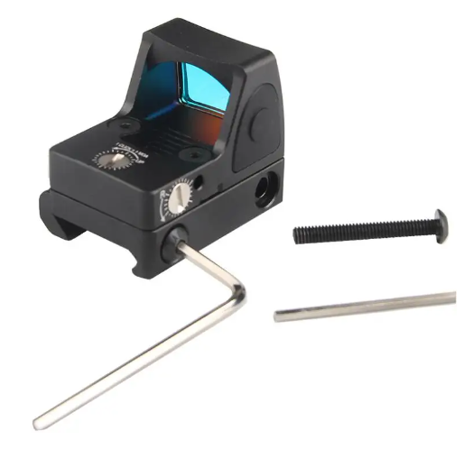Mini Red Rmr Red Glock 17 19 Ar15 M4 +plates Collimator Lunch Sight Μαύρο LW74315