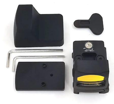 Mini Red Rmr Red Glock 17 19 Ar15 M4 +plates Collimator Lunch Sight Μαύρο LW74315