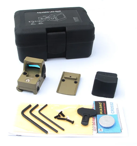 Mini Red Rmr Red Glock 17 19 Ar15 M4 +plates Collimator Lunch Sight Μαύρο LW74315
