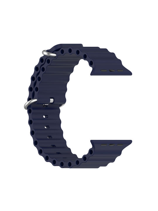 Λουράκι Σιλικόνης για Apple Watch Ocean Chain strap 42/44/45/49 M00-11 Μπλε