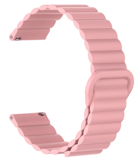 Λουράκι Σιλικόνης για Apple Watch Κούμπωμα Μαγνητικό 42/44/45/49mm M00-12 Ροζ