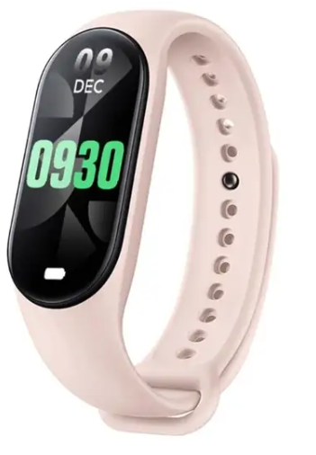 Smartwatch Βραχιόλι M8 Fitness Smart Band Ρολόγια Γυναικείο Ανδρικό Ρολόι Πιεσόμετρο Αθλητικό Ροζ
