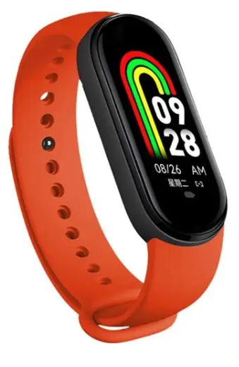 Smartwatch Βραχιόλι M8 Fitness Smart Band Ρολόγια Γυναικείο Ανδρικό Ρολόι Πιεσόμετρο Αθλητικό Κόκκινο