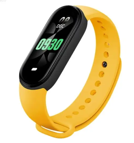 Smartwatch Βραχιόλι M8 Fitness Smart Band Ρολόγια Γυναικείο Ανδρικό Ρολόι Πιεσόμετρο Αθλητικό Κϊτρινο