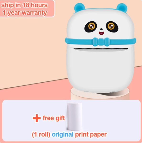 Clever Pocket Printer – Mini ασπρόμαυρος φορητός εκτυπωτής MINIP-01 Μπλε