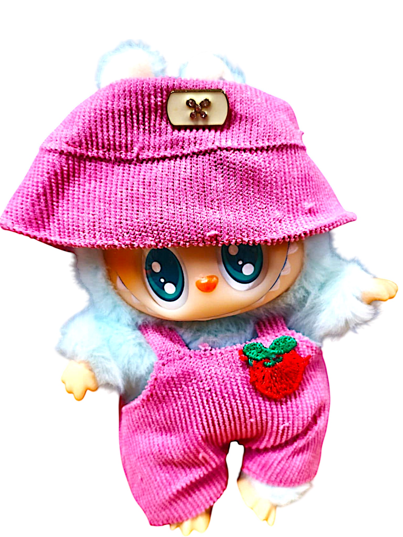 Monsters Lovely Λούτρινο Labubu Πλαστικό Πρόσωπο 1440-66996