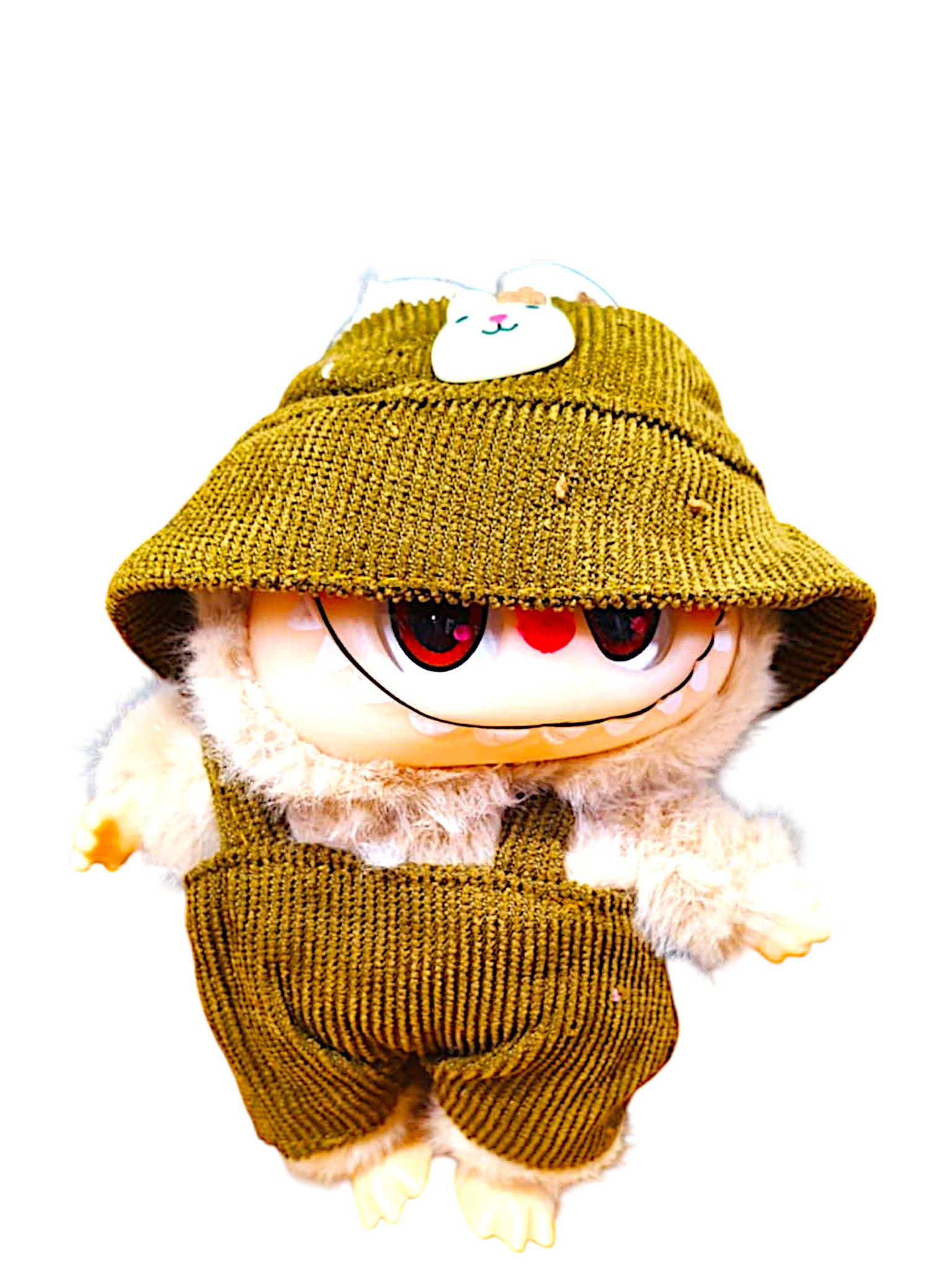Monsters Lovely Λούτρινο Labubu Πλαστικό Πρόσωπο 1440-66996-3