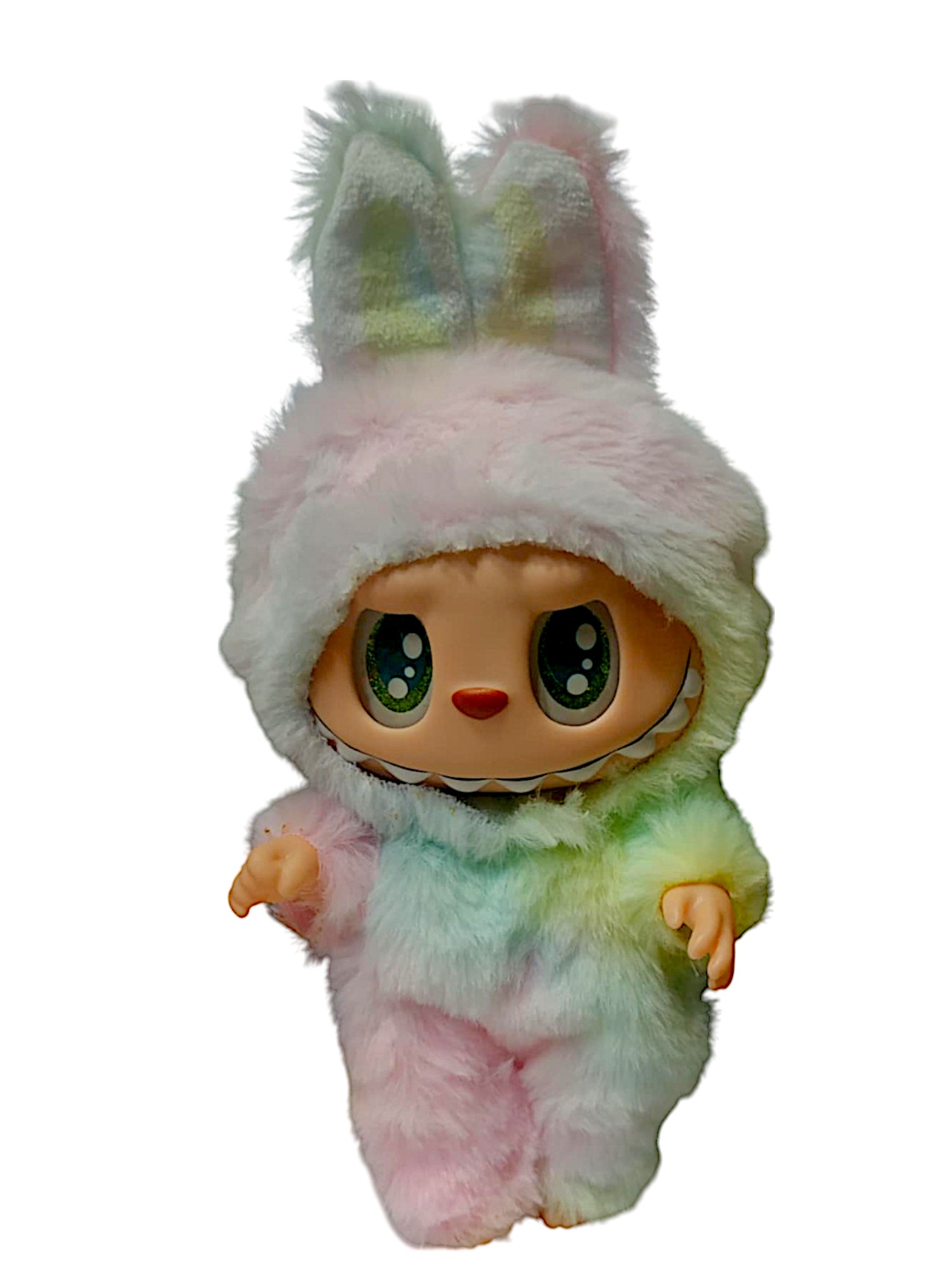 Monsters Lovely Λούτρινο Labubu Πλαστικό Πρόσωπο Με Ήχο Have A Seat Vinyl Plush 24cm 1440-920250 Κίτρινο