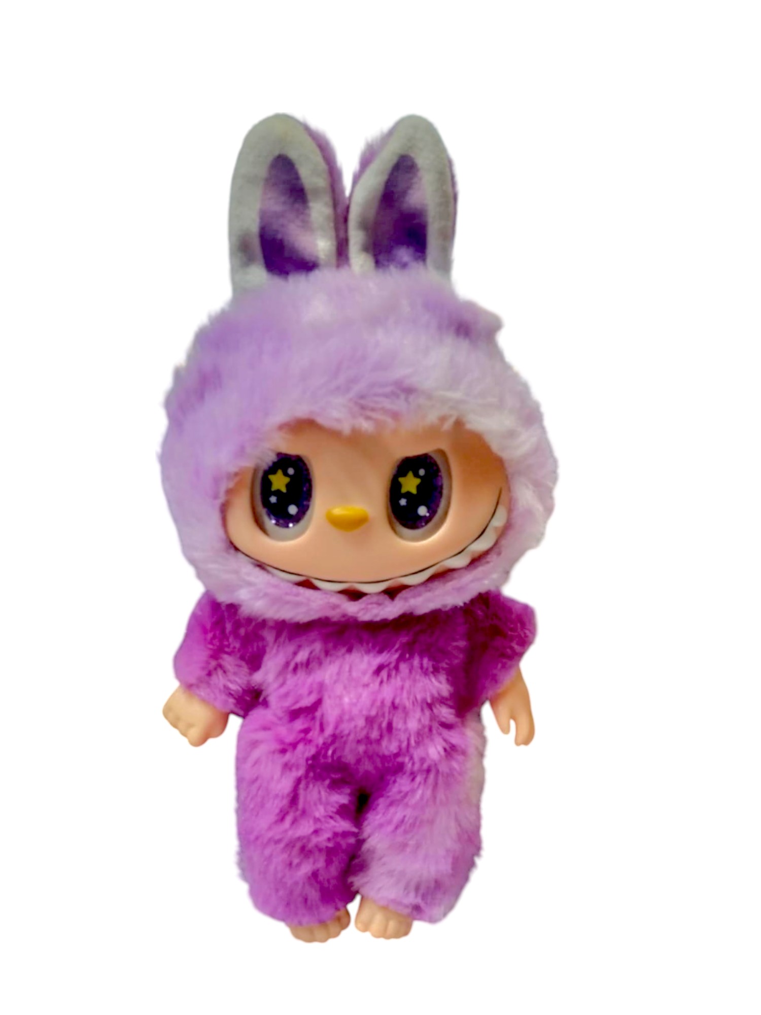 Monsters Lovely Λούτρινο Labubu Πλαστικό Πρόσωπο Με Ήχο Have A Seat Vinyl Plush 24cm 1440-920250 Μωβ