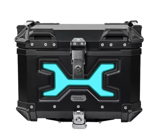 MotoCentric Aluminium  Μοτοσυκλέτας Αλουμινίου Top Case 45lt MC-45-001-BK-BU Blue