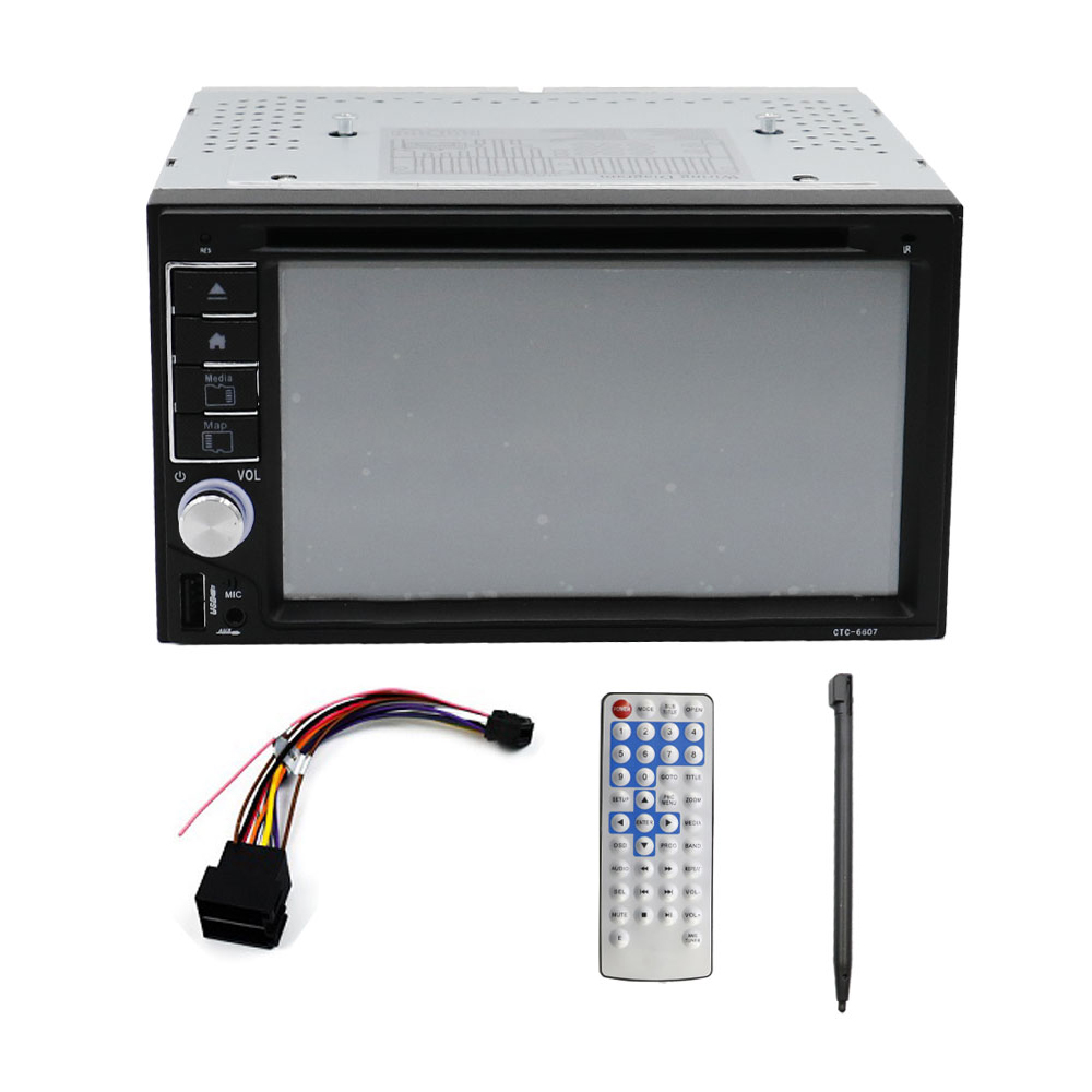 Ηχοσύστημα Αυτοκινήτου 2 DIN Bluetooth-USB-AUX-FM με Οθόνη Αφής 7" και DVD-DC Player 12V με Τηλεχειριστήριο CTC-6607