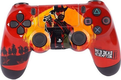 Doubleshock 4 Ασύρματο Gamepad για PS4 Red Dead Redemption P4-17539-009 Κόκκινο