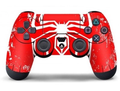 Ασύρματο Doubleshock Gamepad για Android / PC / PS3 / PS4 / iOS Spiderman Κόκκινο