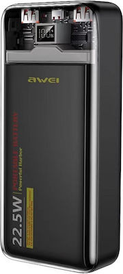 Awei Power Bank 20000mAh 25.5W P78K Μαύρο