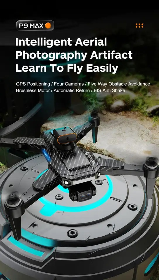 P9 Professional 8k hd camera drone video και gps 5G wifi με τηλεχειριστήριο drone Mini Drone With Camera P9 Garbon