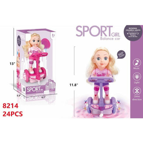 Παιχνίδι Κούκλα Skater με Ήχο & Φώτα 9509C ροζ