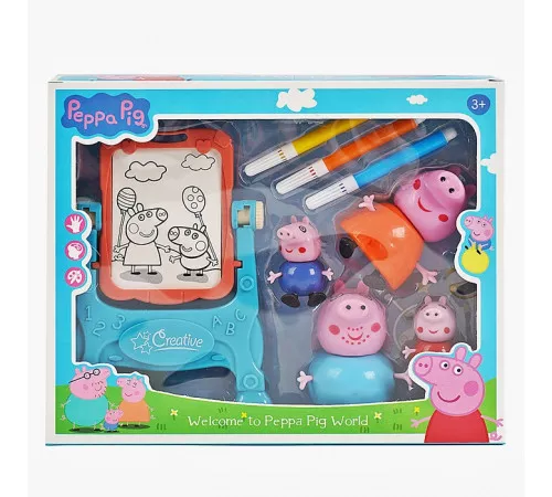 Παιχνίδι Μινιατούρα Peppa Pig Family Πίνακας Ζωγραφικής για 3+ Ετών 552-7