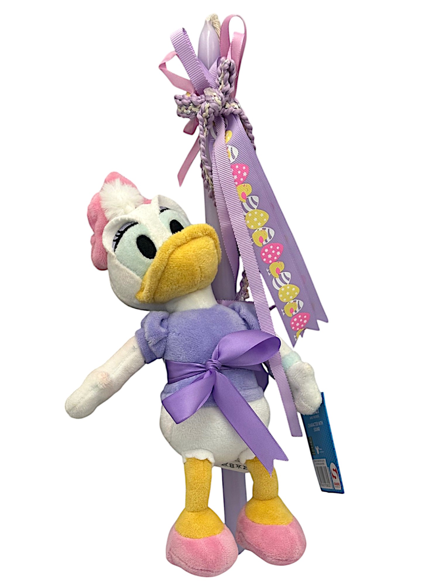 Πασχαλινή λαμπάδα Mohicans Λούτρινο Disney Daisy με Ήχο 30cm L143 Μωβ