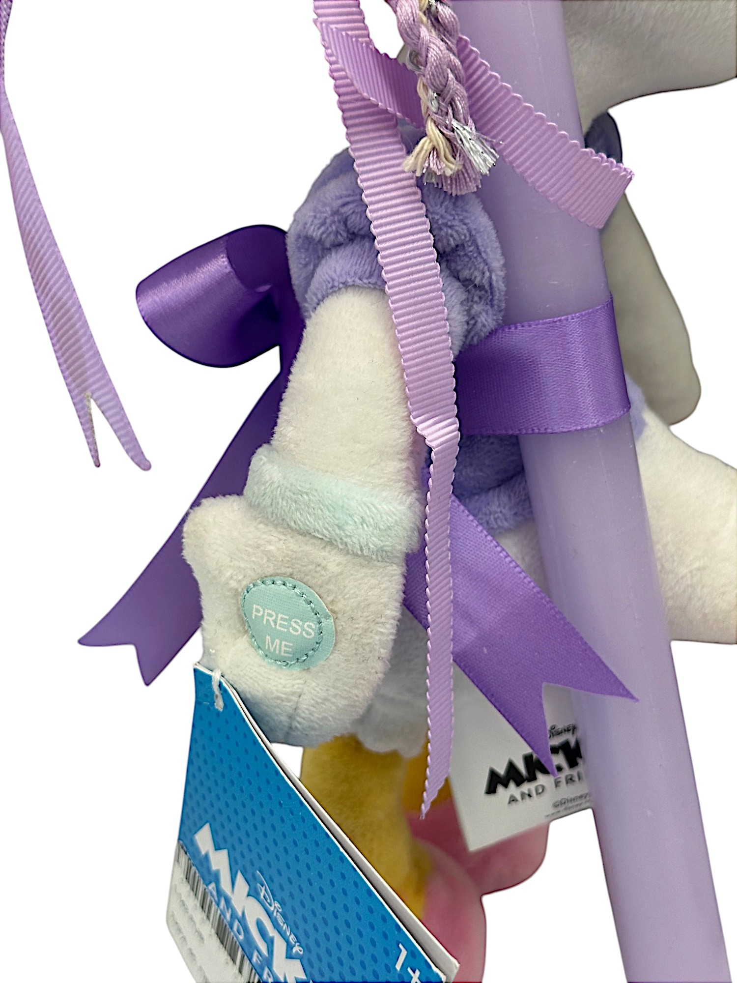 Πασχαλινή λαμπάδα Mohicans Λούτρινο Disney Daisy με Ήχο 30cm L143 Μωβ