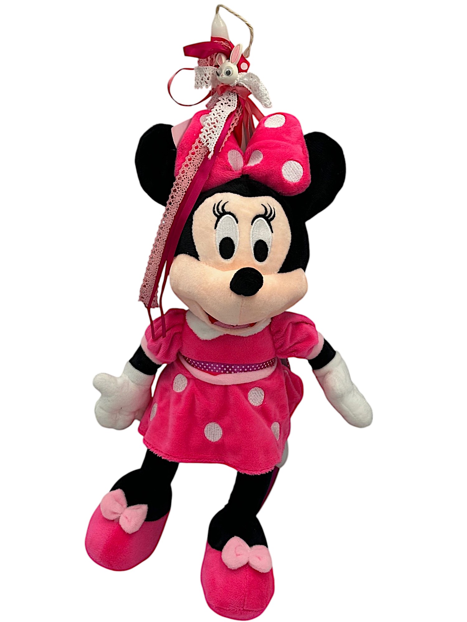 Πασχαλινή λαμπάδα Mohicans Λούτρινο Disney Minnie Mouse 40cm L144 Ροζ