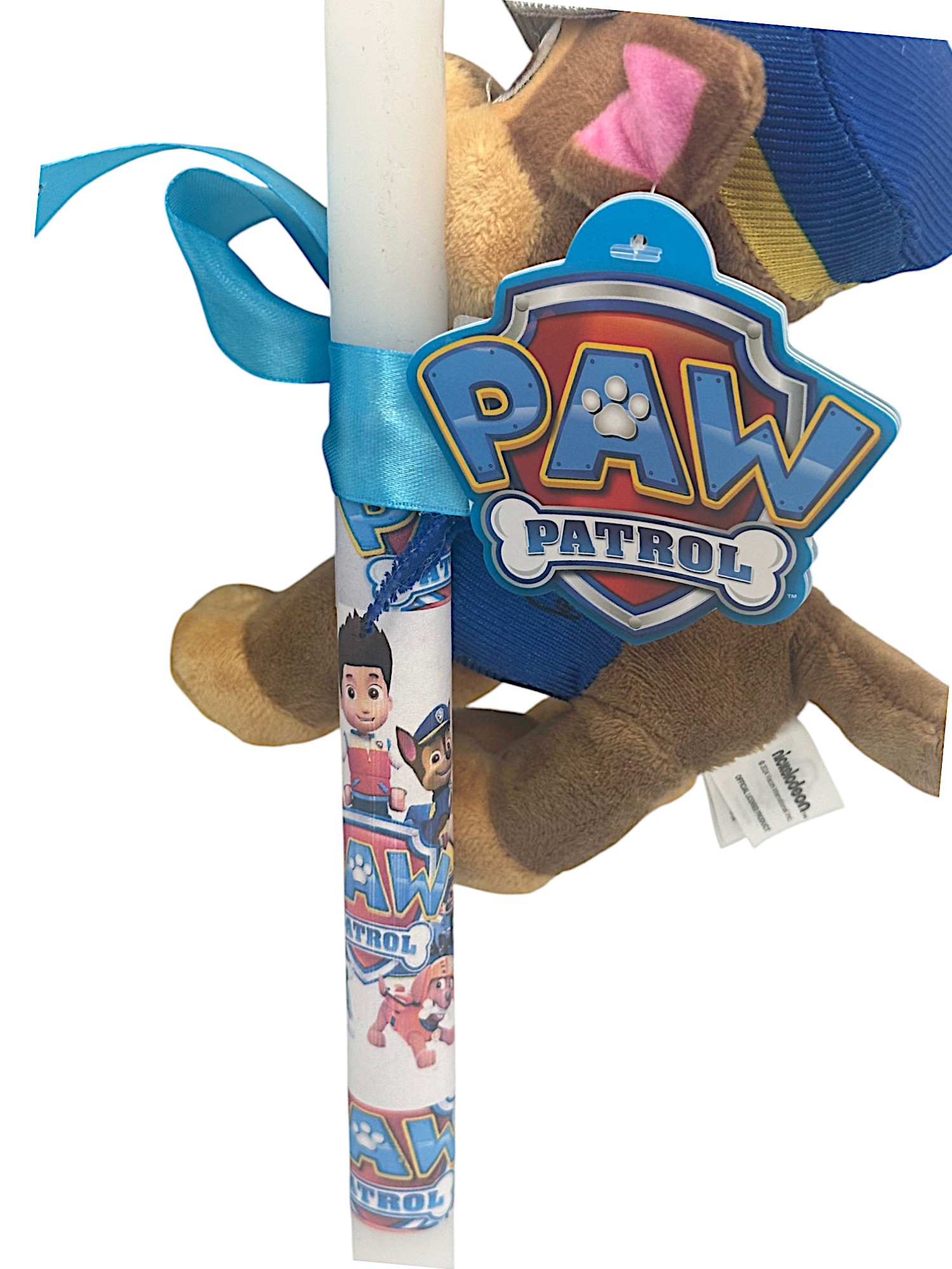 Πασχαλινή λαμπάδα Mohicans με Λούτρινο Chase Paw Patrol 20cm L131