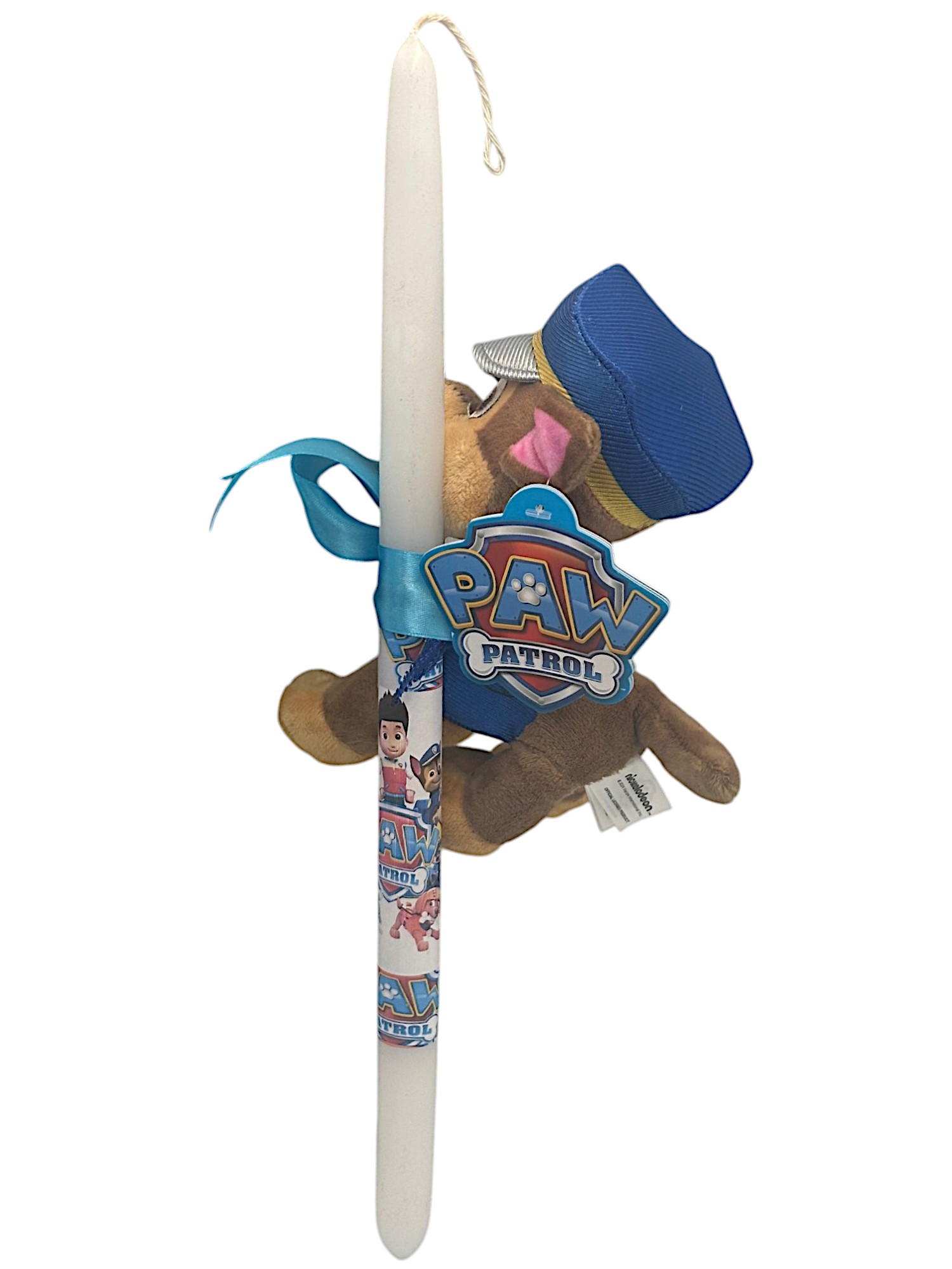 Πασχαλινή λαμπάδα Mohicans με Λούτρινο Chase Paw Patrol 20cm L131