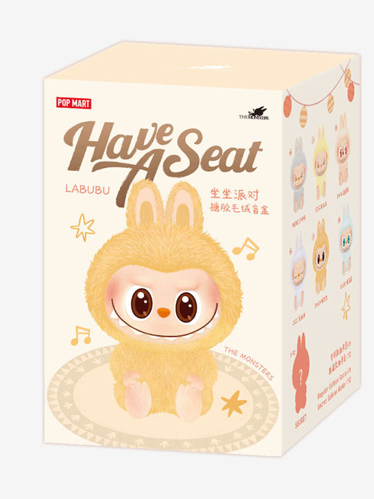 Pop Mart Μπρελόκ Labubu The Monsters Have a Seat Vinyl Plush Single Blind Box (Τυχαία Επιλογή)