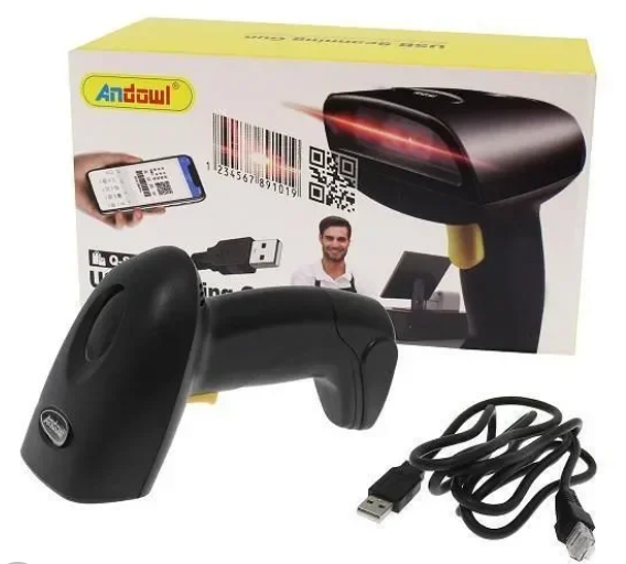 Andowl Scanner Χειρός Ενσύρματο με Δυνατότητα Ανάγνωσης 2D και QR Barcodes Q-SM3