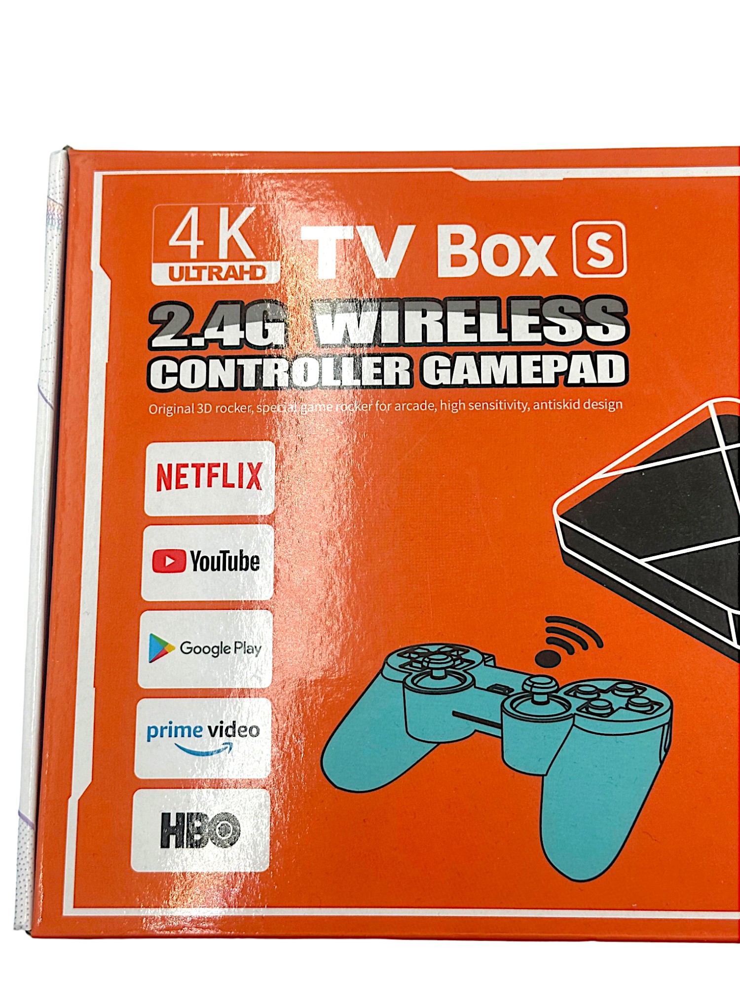Q3 Android OS PSP Κονσόλα βιντεοπαιχνιδιών/Chromcast Smart TV για Youtube, Hulu, Net Flix, Prime Chrome Apps 4k HD Output X Pro Dual Wireless Gamepad 64G Ενσωματωμένα παιχνίδια 40000 Dual BOOT Gaming/Cast