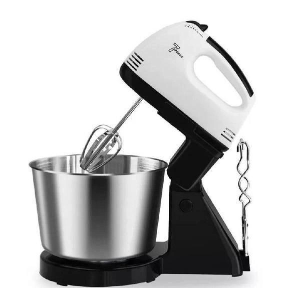 RAF Μίξερ Χειρός με κάδο 2λ 7 ταχυτήτων 250W R.6637W Μαύρο