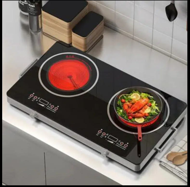 Ηλεκτρική Φορητή Διπλή Κεραμική Εστία 7000W RAF R.8050 Μαύρο