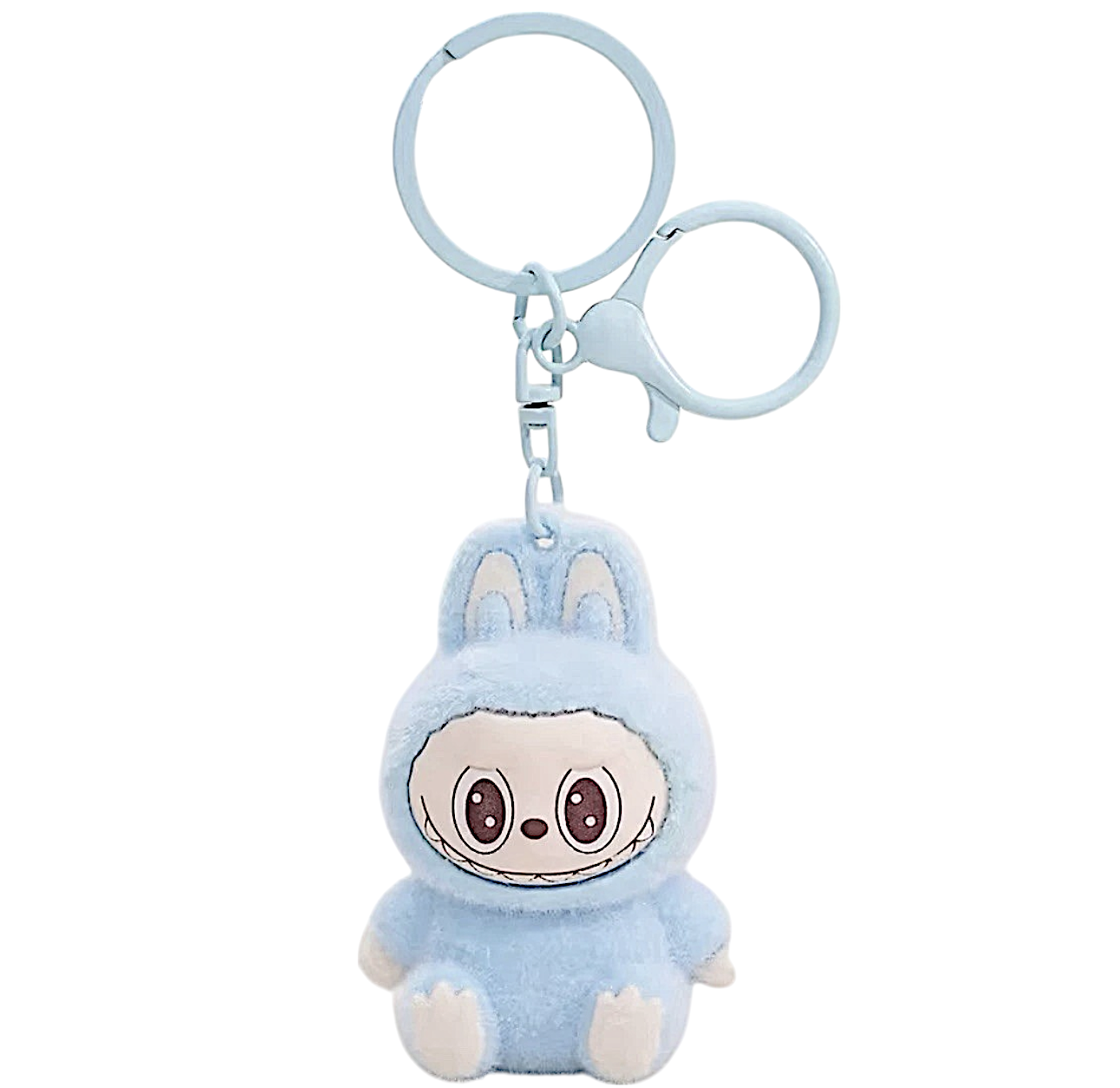 Μπρελόκ Flocked Mini Labubu 1440-87471 -2 Μπλε