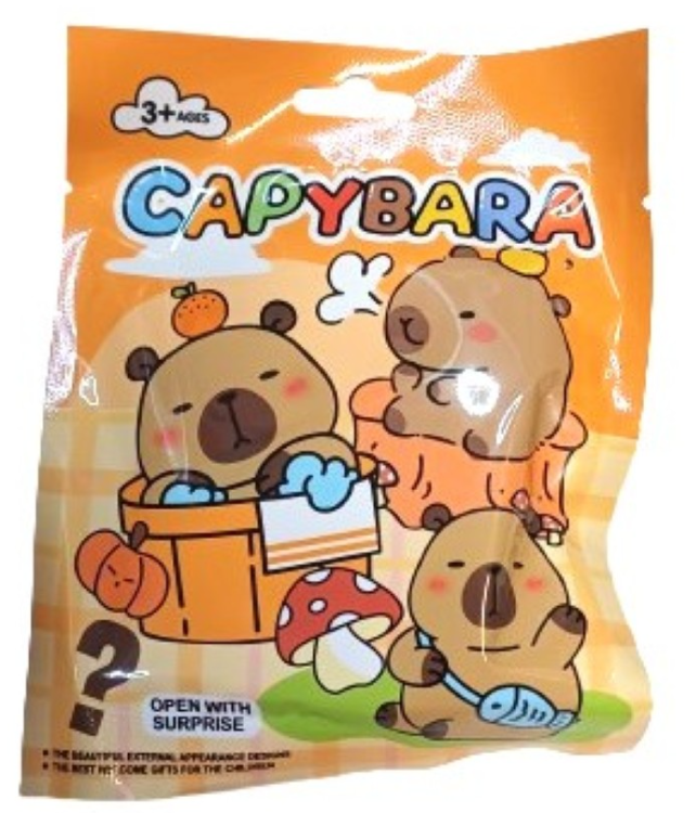 Σακουλάκι με φιγούρα Capybara και κάρτες Surprise OBK998-07