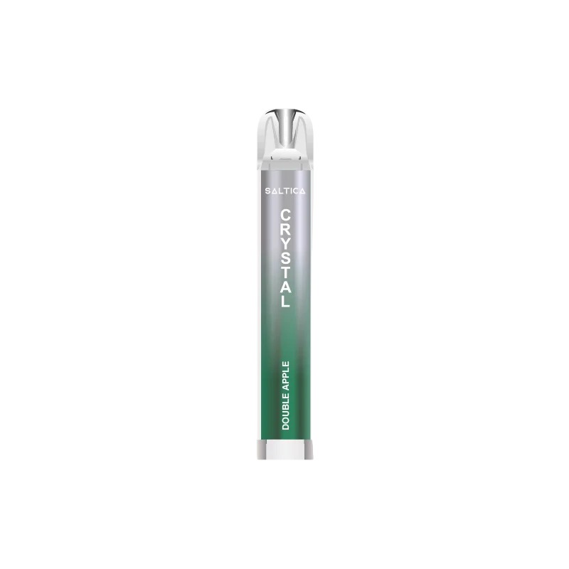 Saltica Crystal Ηλεκτρονικό Τσιγάρο μιας Χρήσης 700 Εισπνοών Double Apple 2ml 20mg