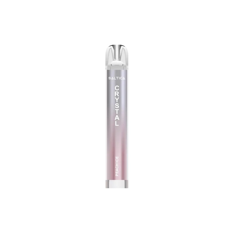 Saltica Crystal Ηλεκτρονικό Τσιγάρο μιας Χρήσης 700 Εισπνοών Peach Ice 2ml 20mg