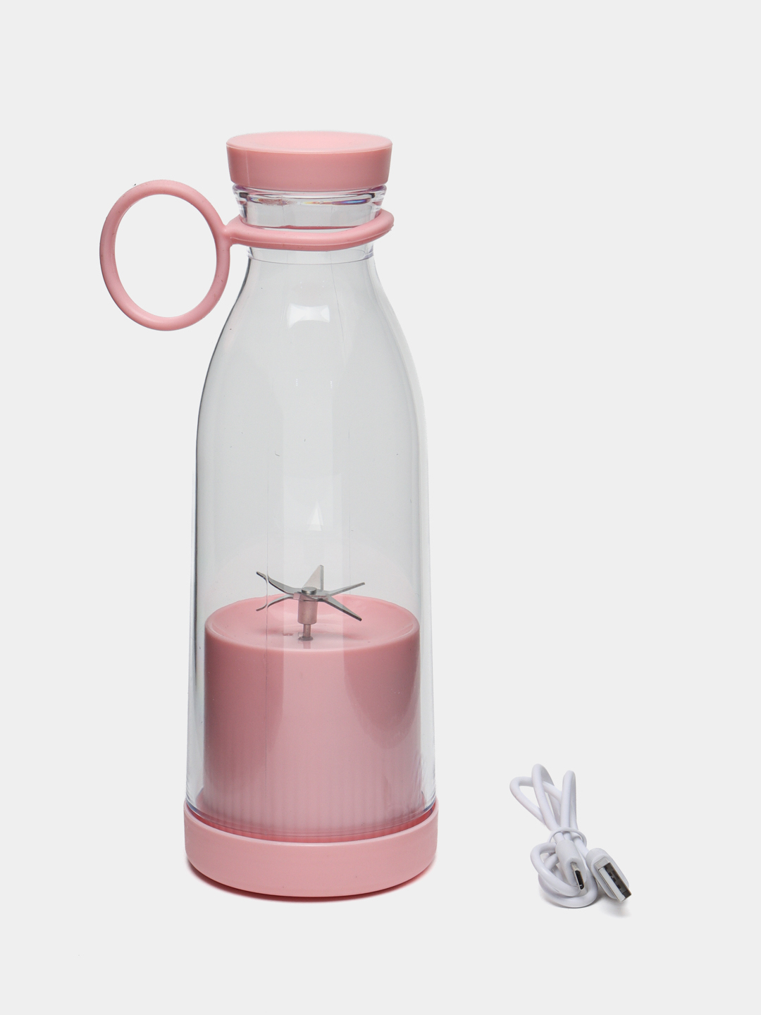 Μπλέντερ Ηλεκτρικό Φορητό 420ml Επαναφορτιζόμενο με USB SE-149 Ροζ
