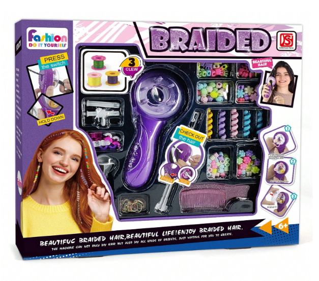 Σετ παιχνιδιού για πλεξούδα μαλλιών Set Styling Hair Stylist Accessories 917